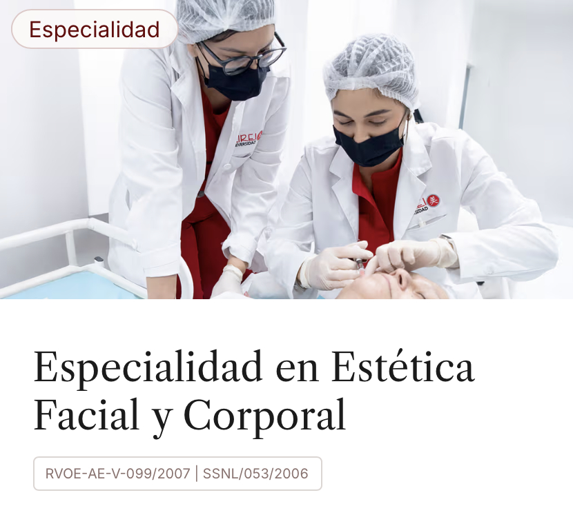 Programa de posgrado enfocado en técnicas mínimamente invasivas y rejuvenecimiento cutáneo celular.